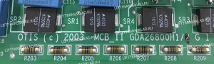 Плата MCB II 2 GDA26800H1 OTIS Частотного преобразователя OVF20 15кВт